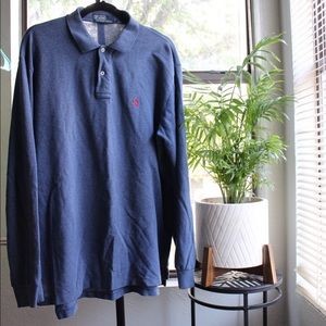 Men’s long sleeve polo
